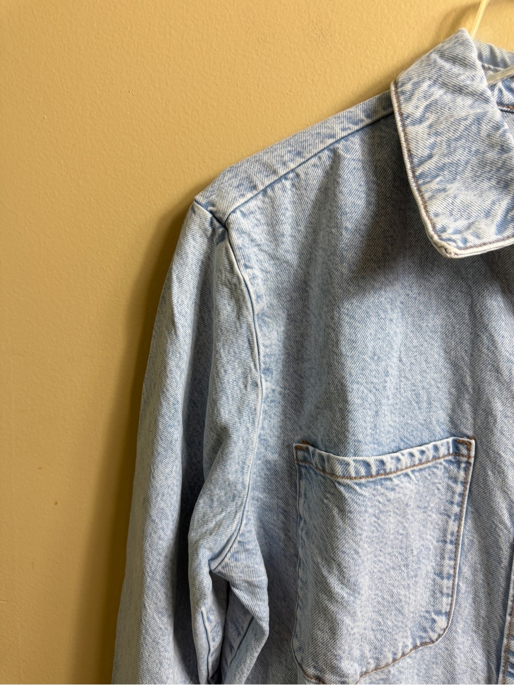 NWT Zara acid wash long sleeve denim dress XXL - Picture 5 of 10
